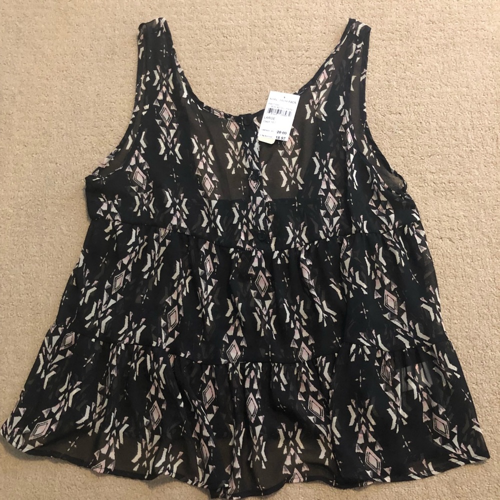 Painted threads sheer tank Nordstrom rack NWT